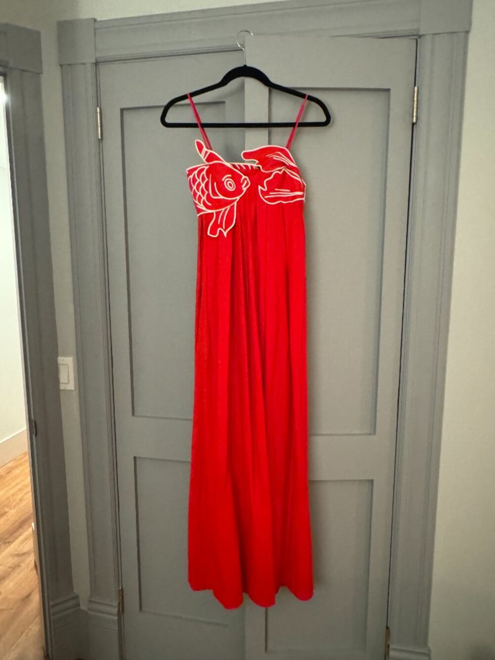Farm Rio Red Fish Top Maxi Dress - Picture 5 of 5